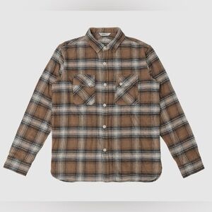3Sixteen Crosscut Flannel in Brushed -Mocha brown 2XL